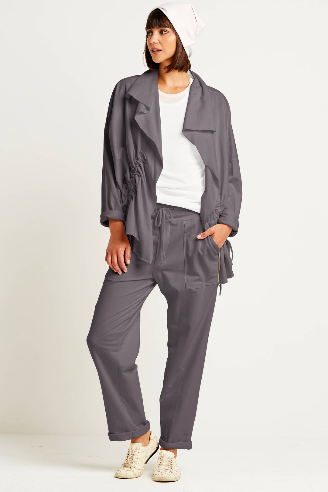 French Terry Drawstring Jacket