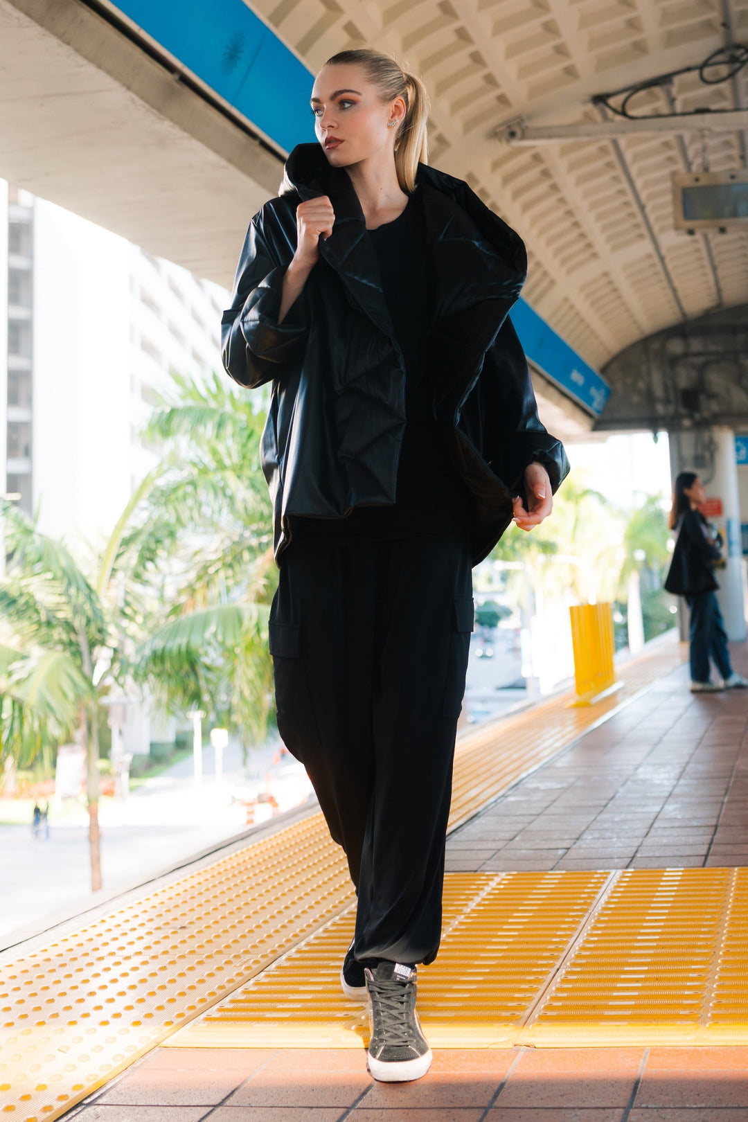 Vegan Leather Puff Jacket