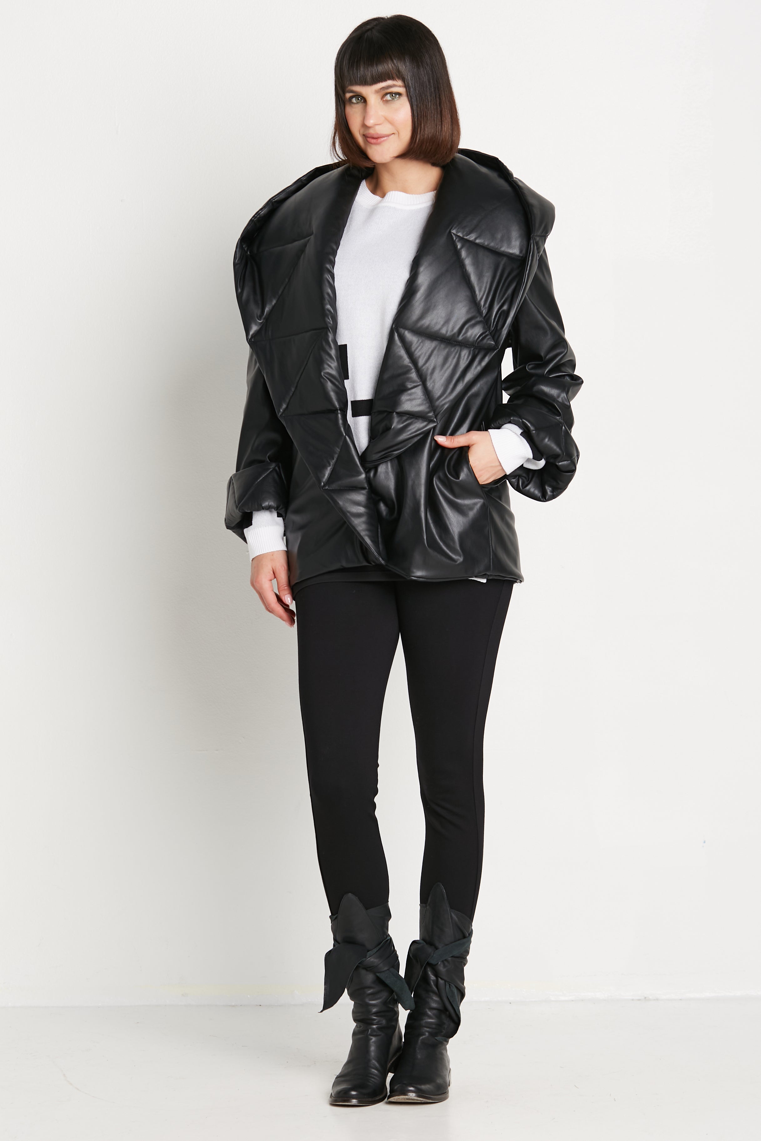 PLANET By LAUREN G VEGAN leather jacket retailer Large