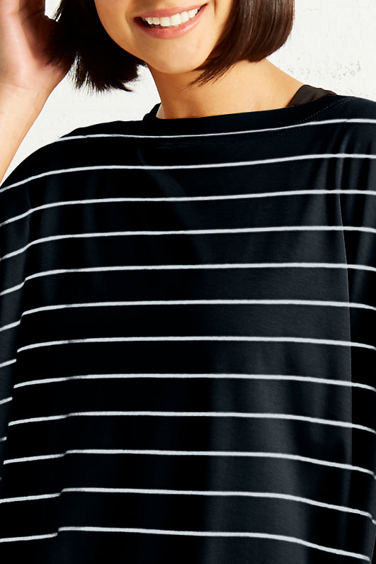 Pima Cotton Striped Swing Tee