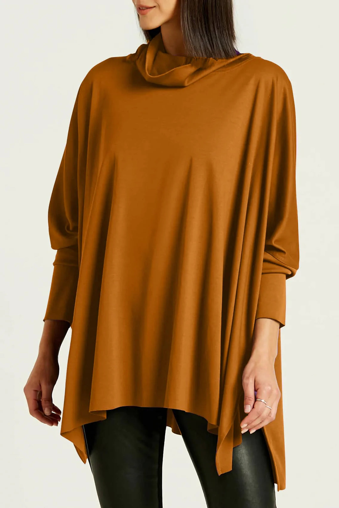 Pima Cotton Swing Turtle Tee - Chestnut