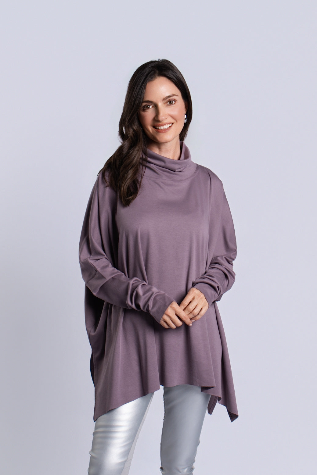 Pima Cotton Swing Turtle Tee - Amethyst