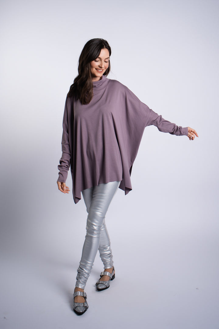 Pima Cotton Swing Turtle Tee - Amethyst