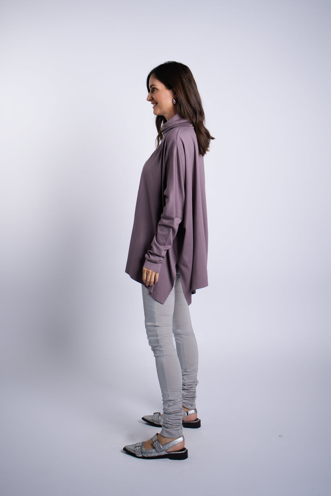 Pima Cotton Swing Turtle Tee - Amethyst