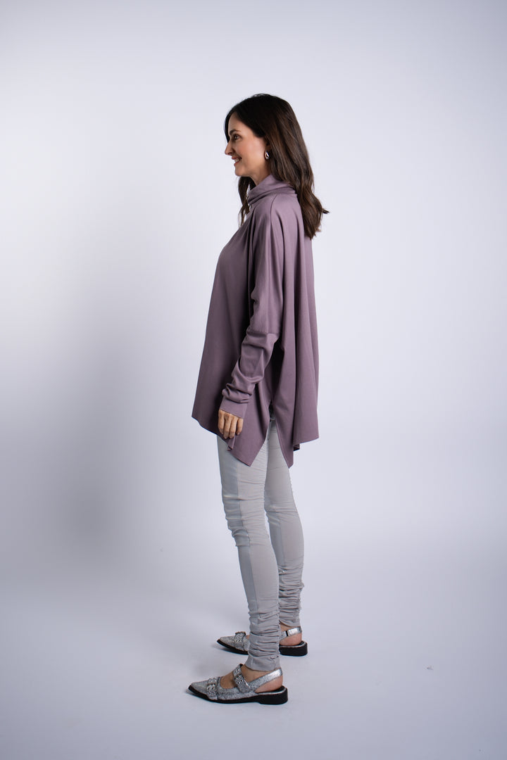 Pima Cotton Swing Turtle Tee - Amethyst