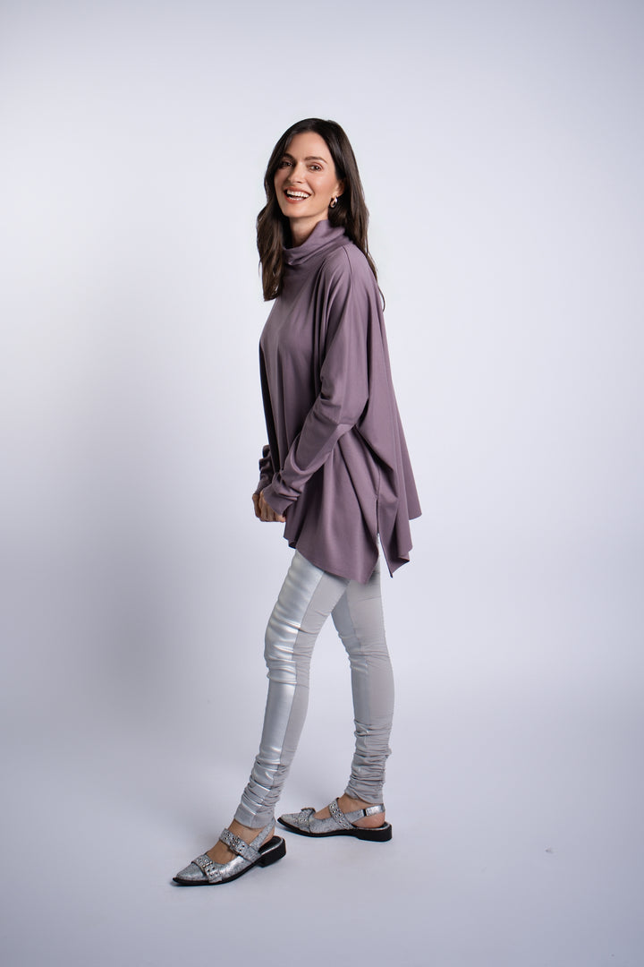 Pima Cotton Swing Turtle Tee - Amethyst