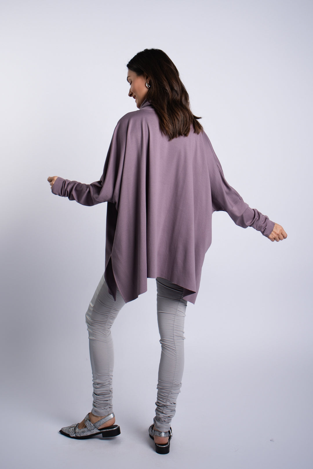 Pima Cotton Swing Turtle Tee - Amethyst