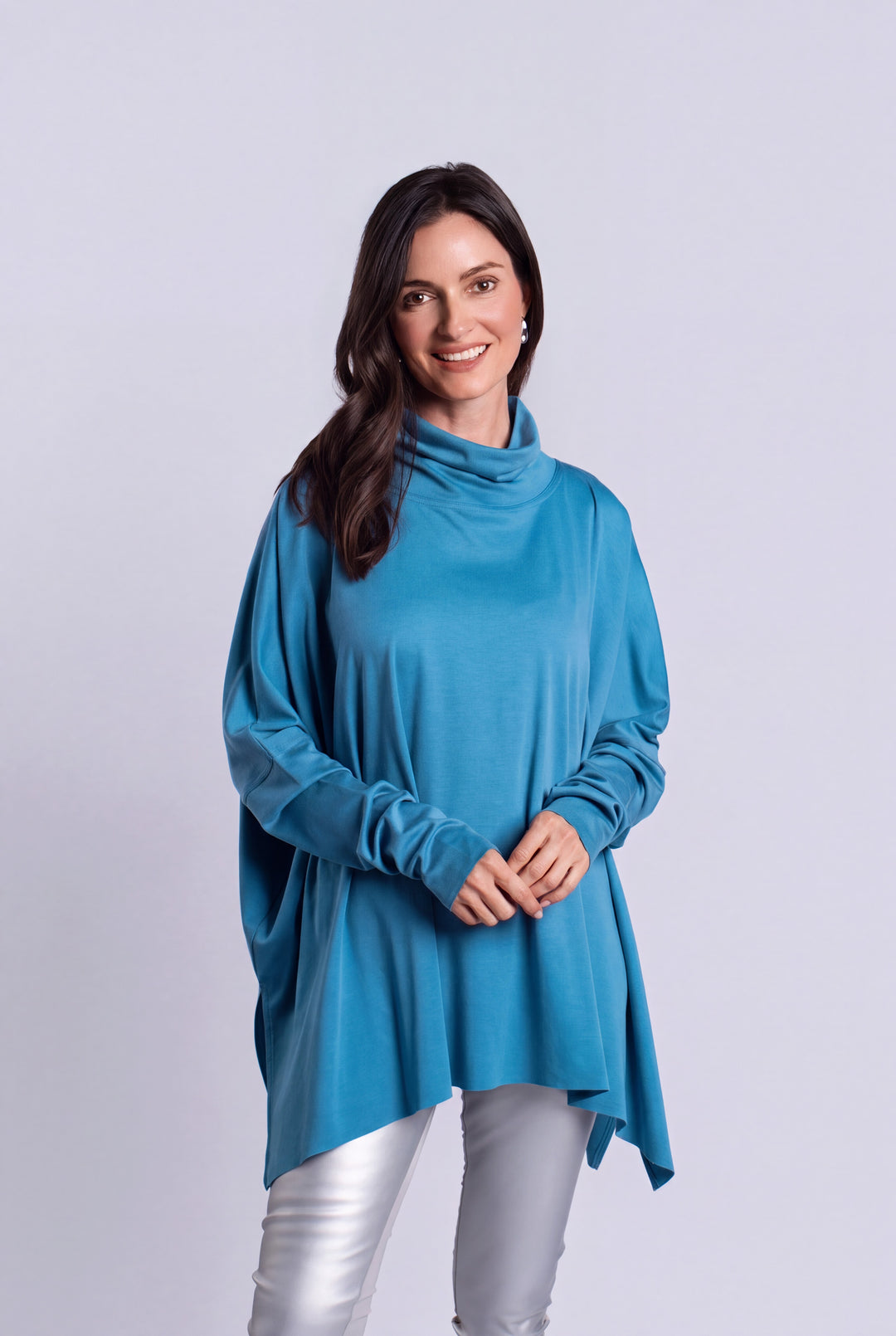 Pima Cotton Swing Turtle Tee - Lake