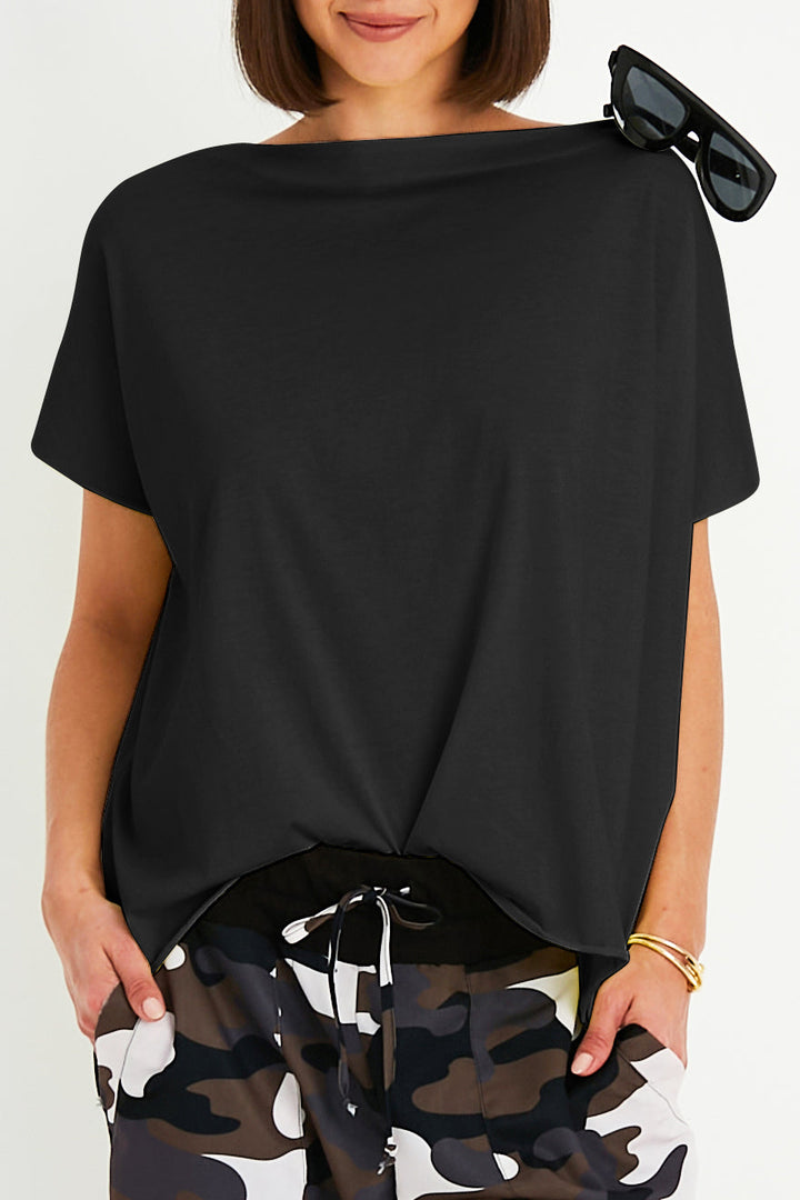 Pima Cotton Butterfly T-Shirt - Black