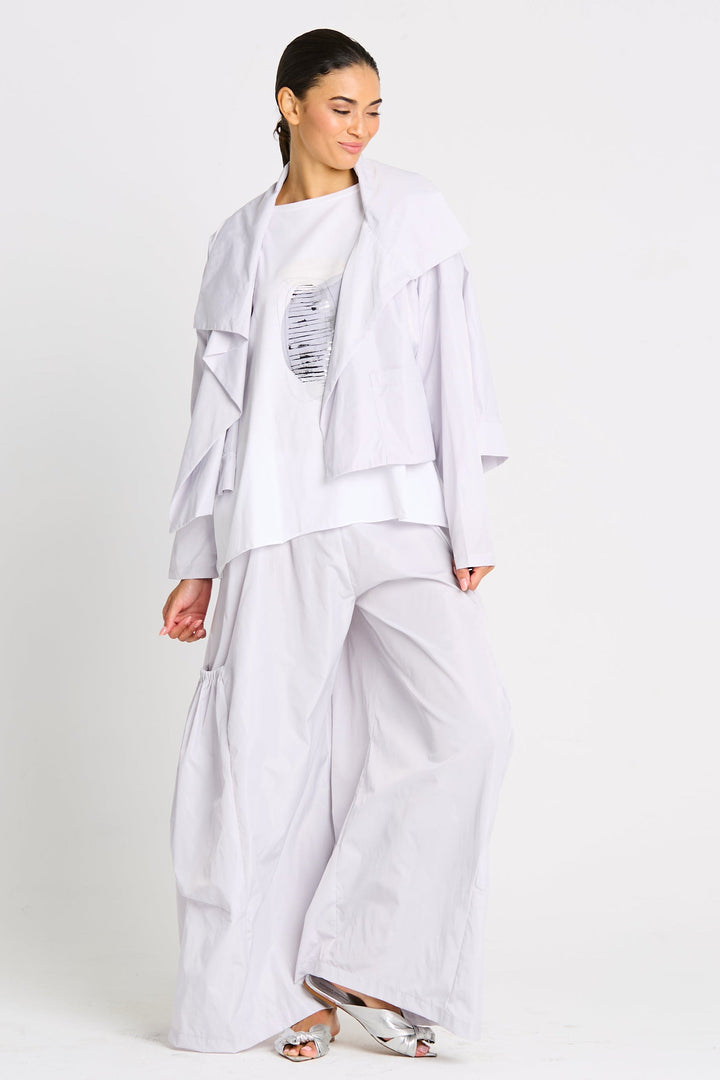 Nylon Big Pocket Pants - Opal