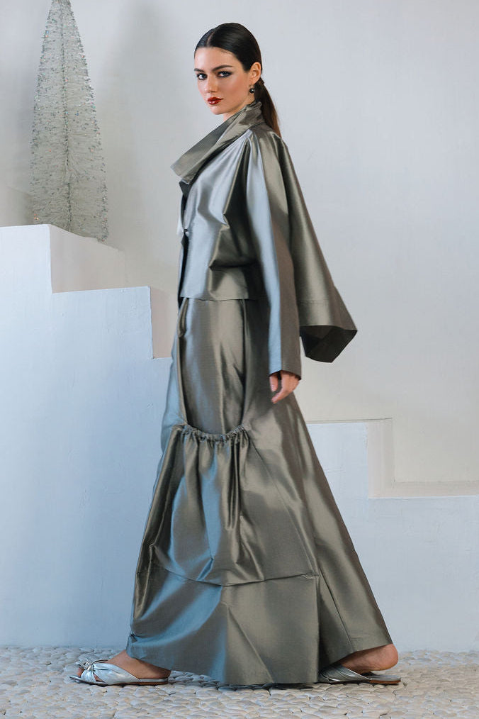 Holiday Dupioni Silk Big Pocket Pants