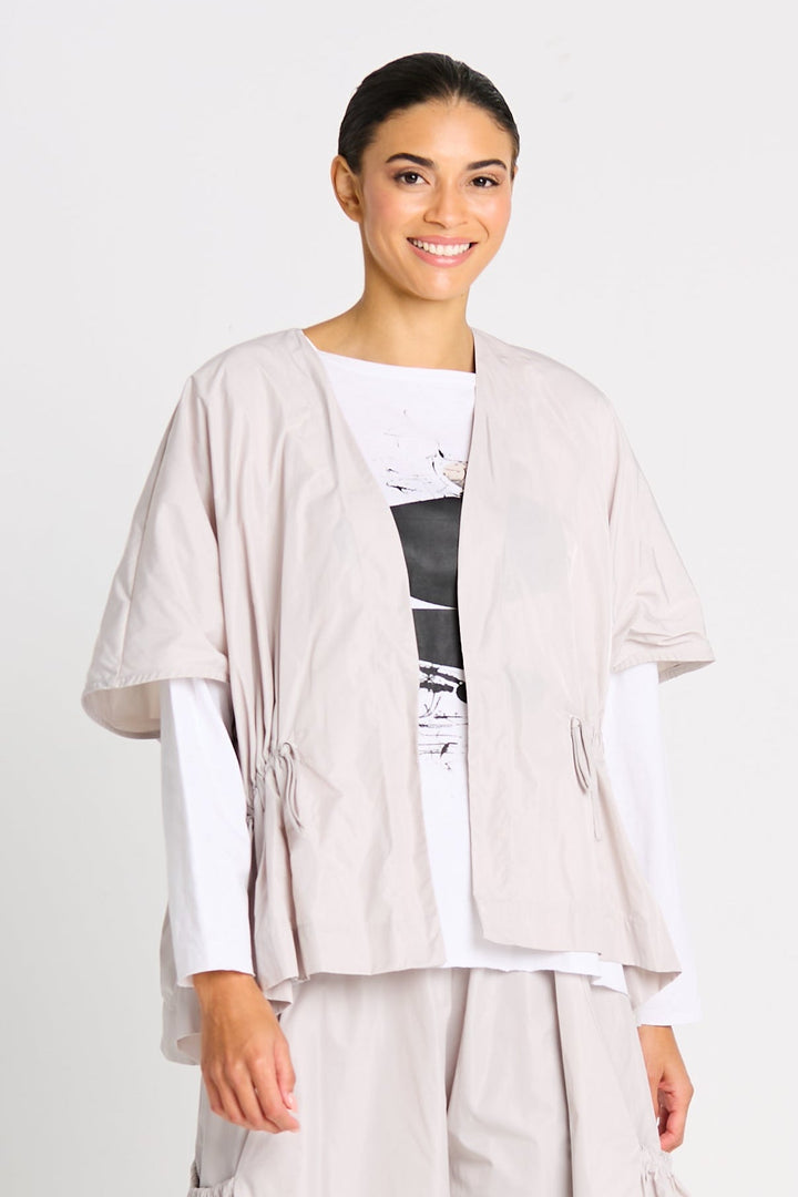 Nylon Drawstring Vest - Putty