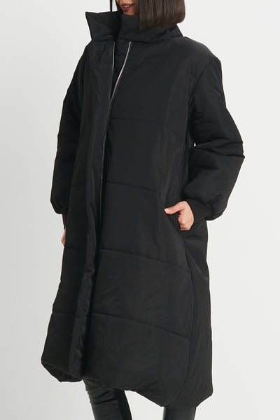 Nylon Puffer Coat