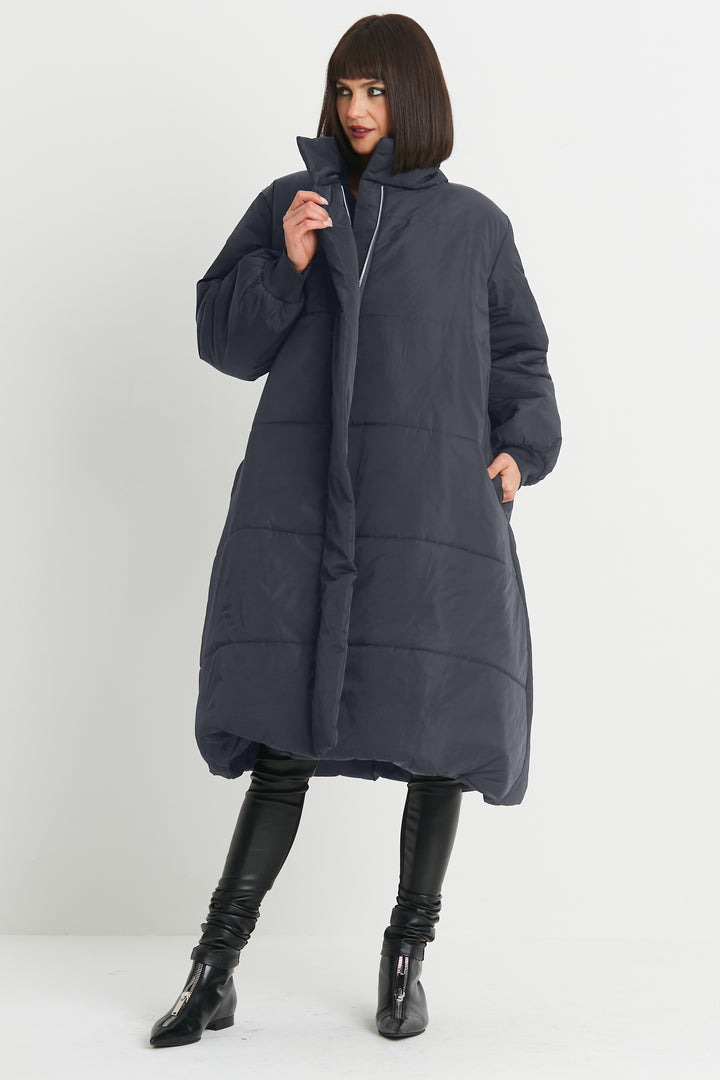 Nylon Puffer Coat