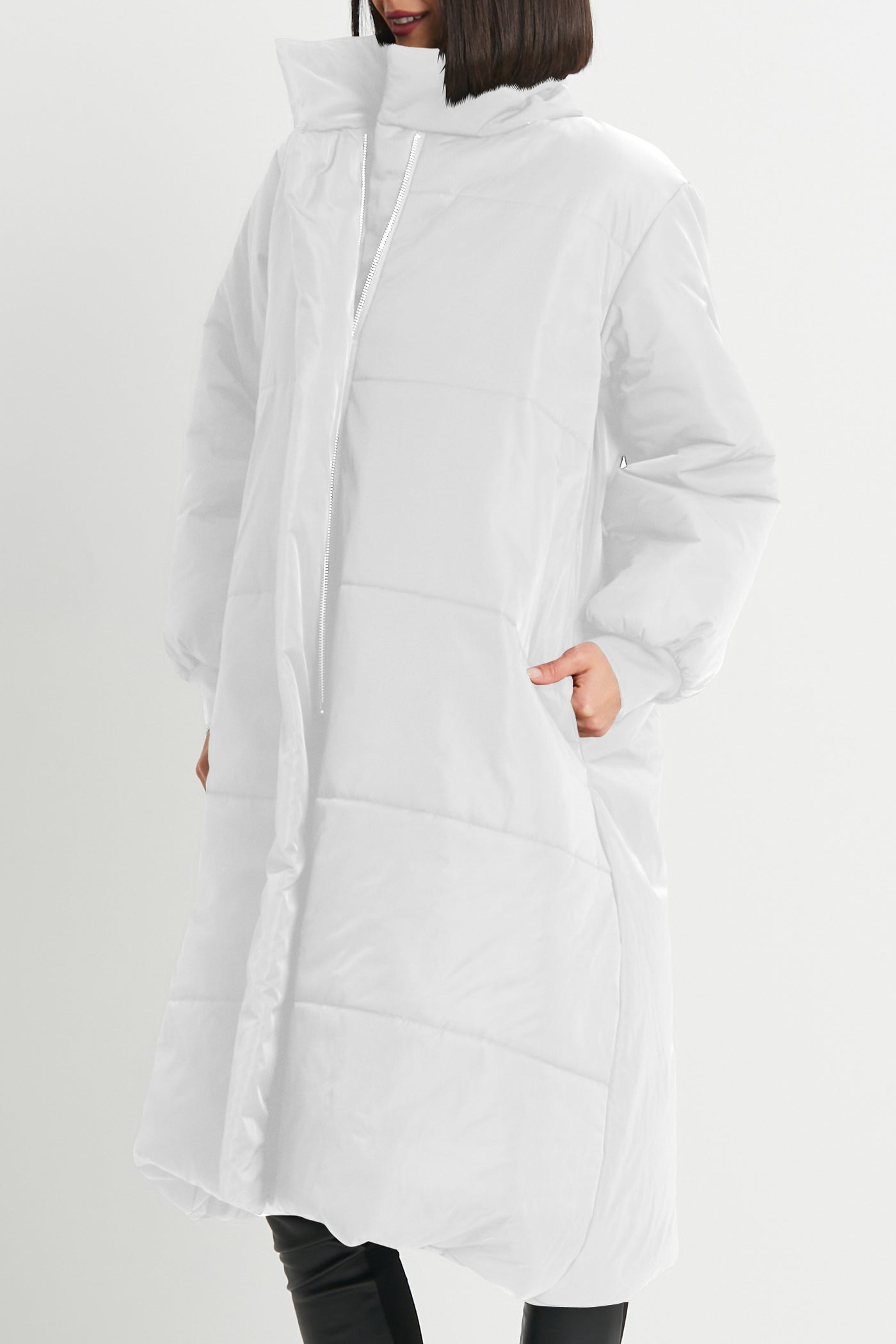 Nylon Puffer Coat