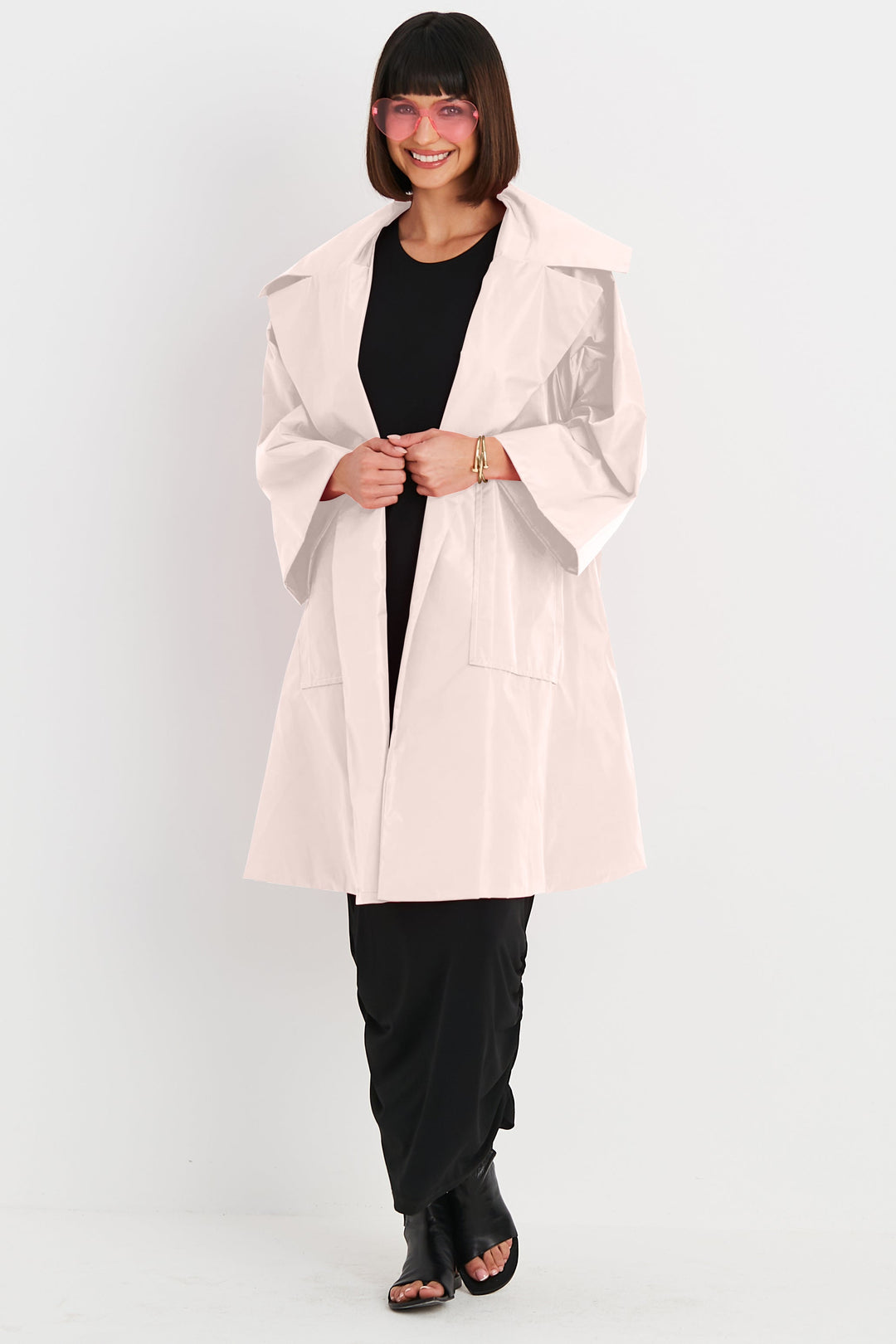 Nylon Emily Coat - Blush