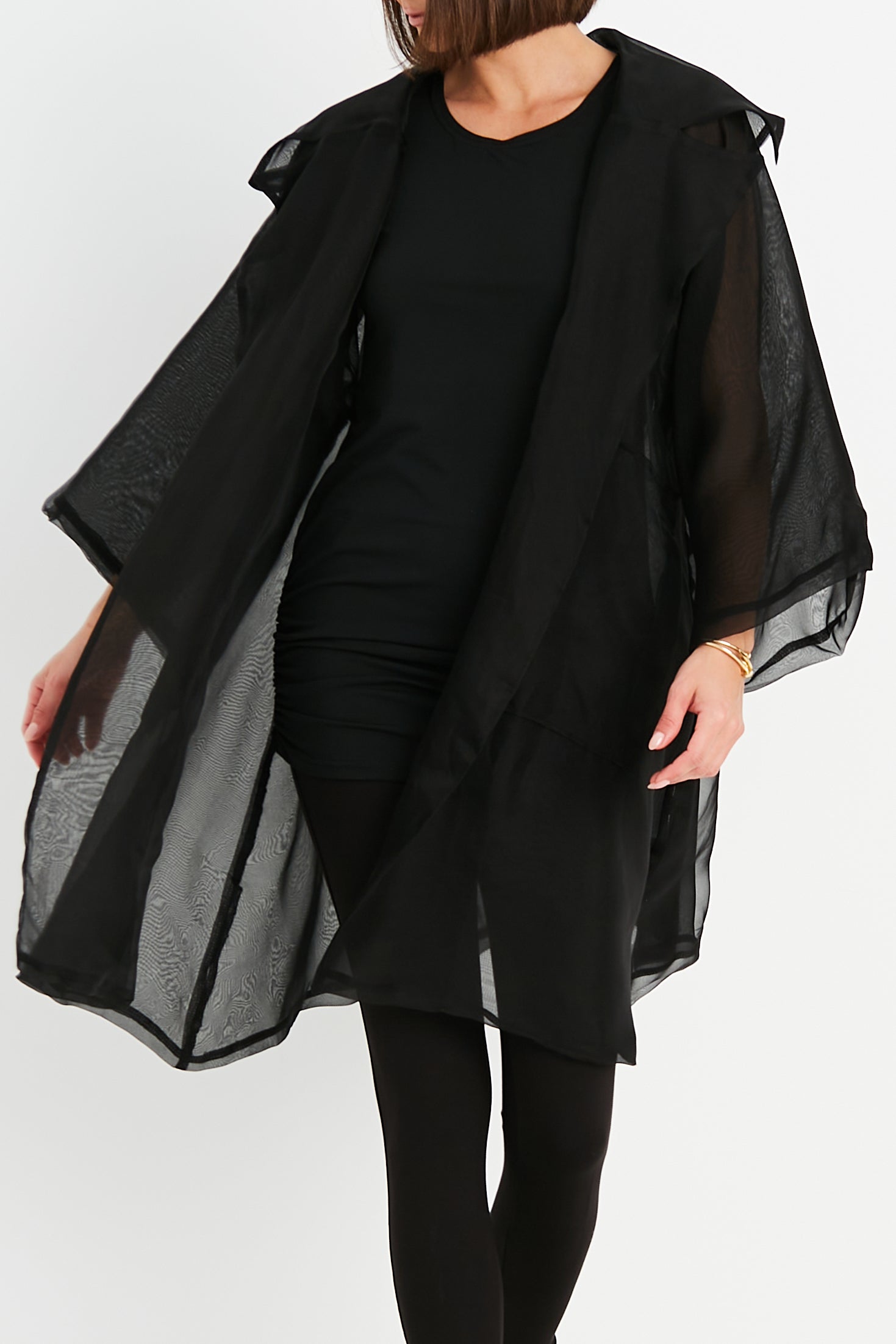 Sheer organza coat hotsell