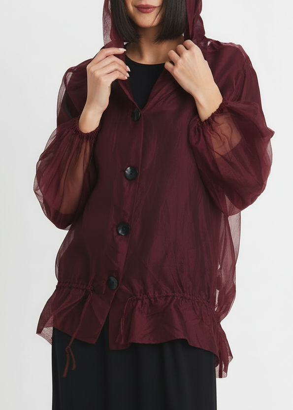 Organza Gathered Jacket