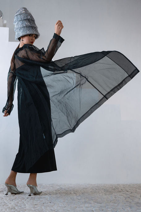 Holiday Organza Trench Coat