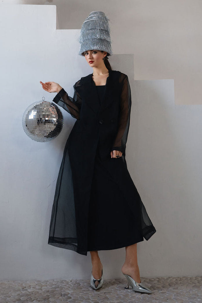 Holiday Organza Trench Coat