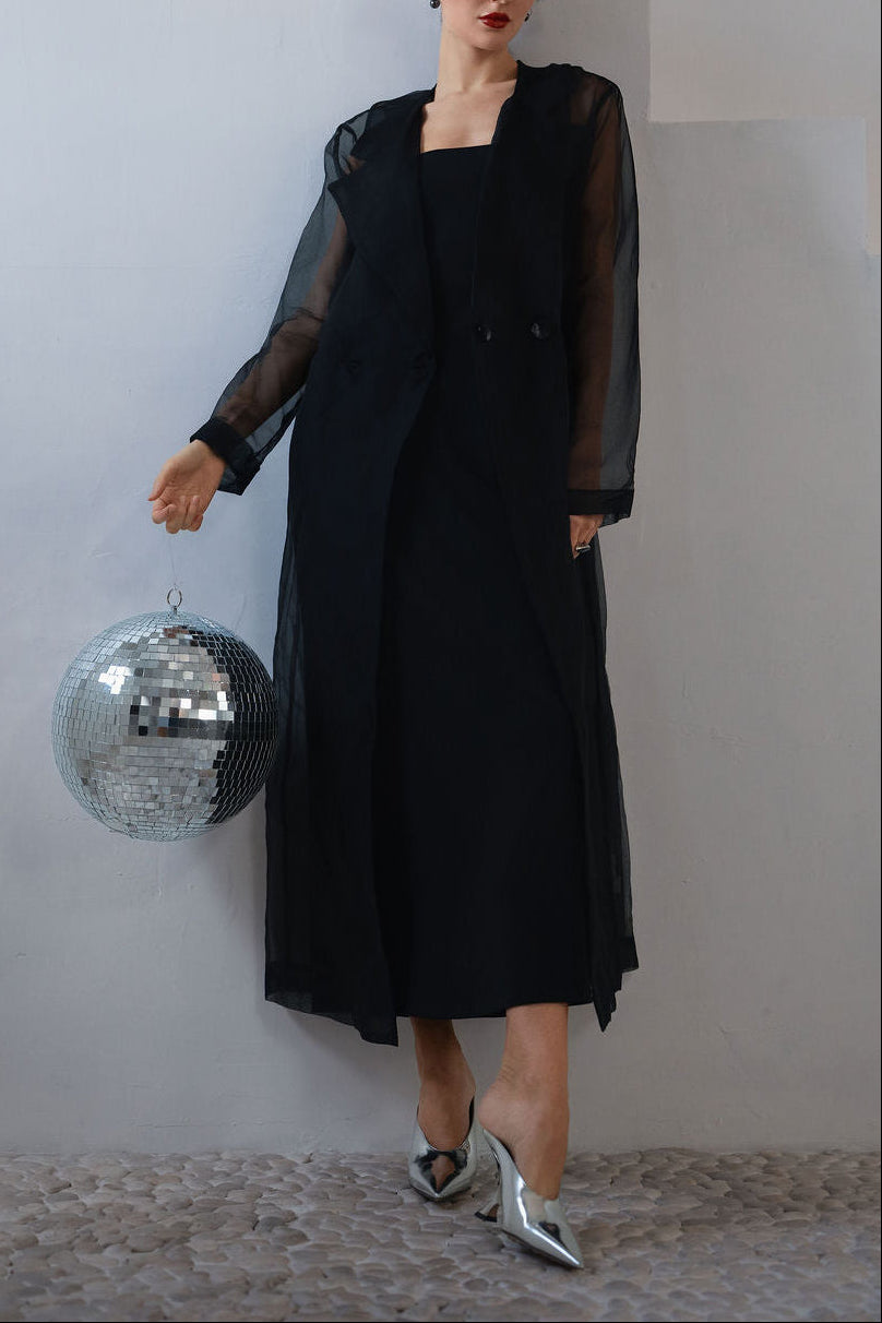 Holiday Organza Trench Coat