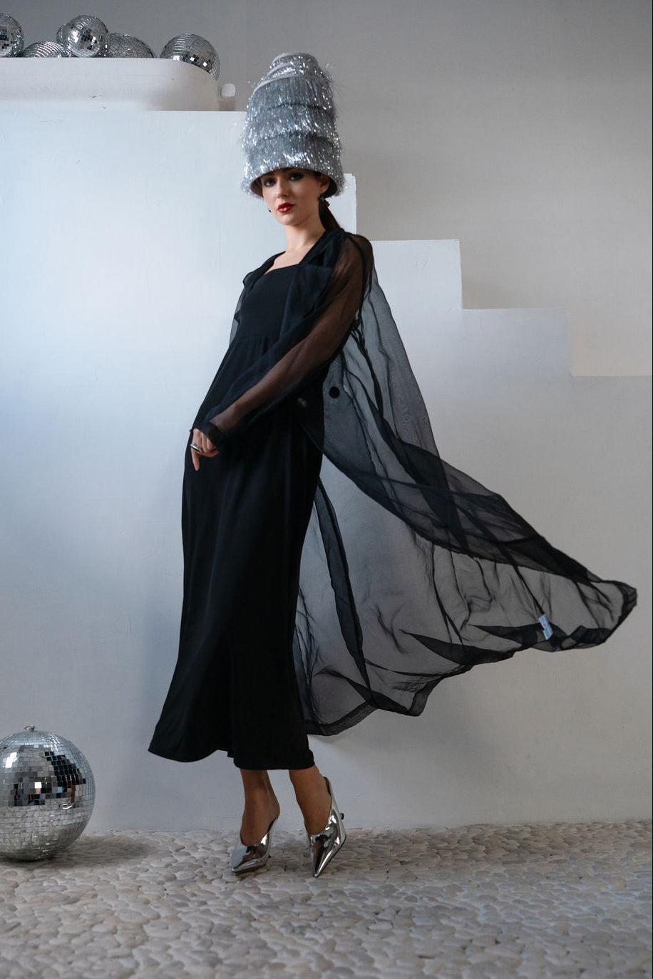 Holiday Organza Trench Coat