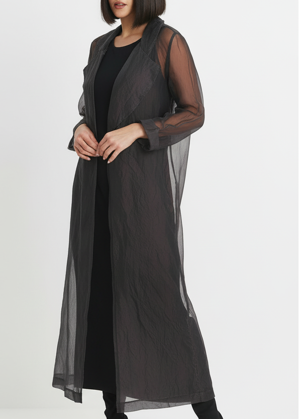 Organza Trench Coat