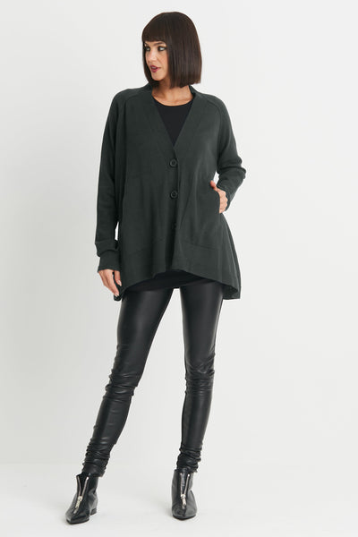 Pima Cotton Varsity Cardigan