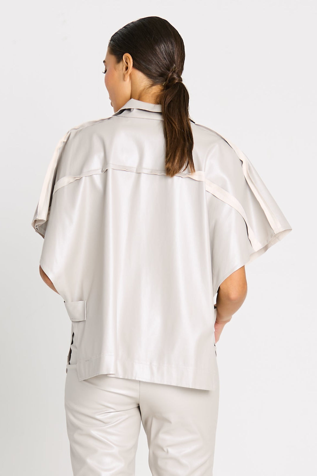 Vegan Leather Vented Jacket