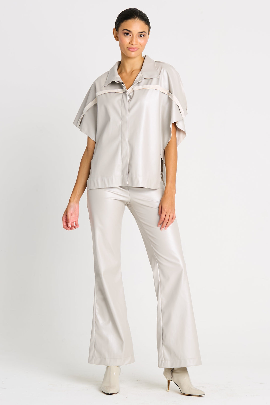 Vegan Leather Vented Jacket