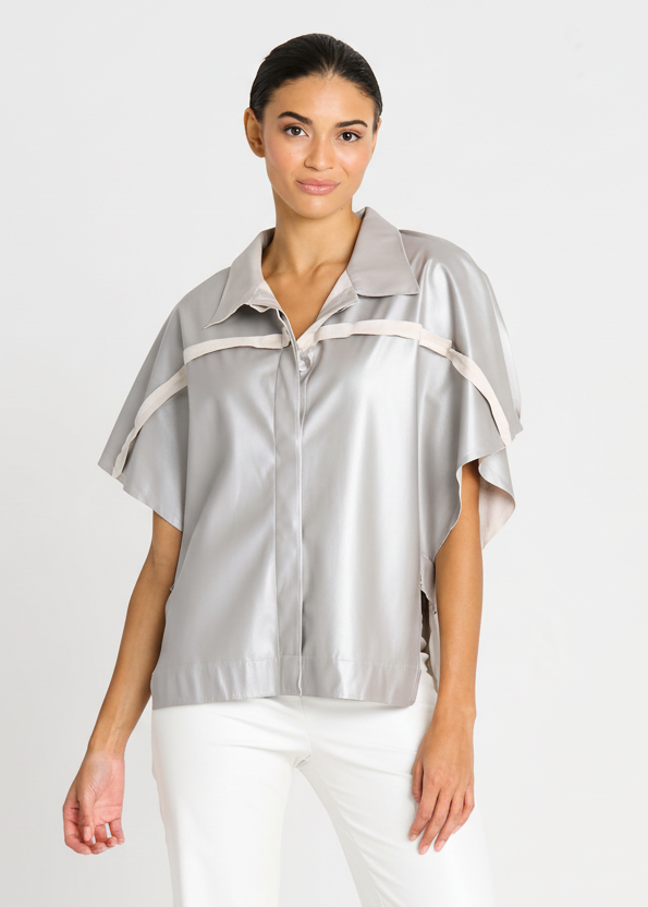 Vegan Leather Vented Jacket