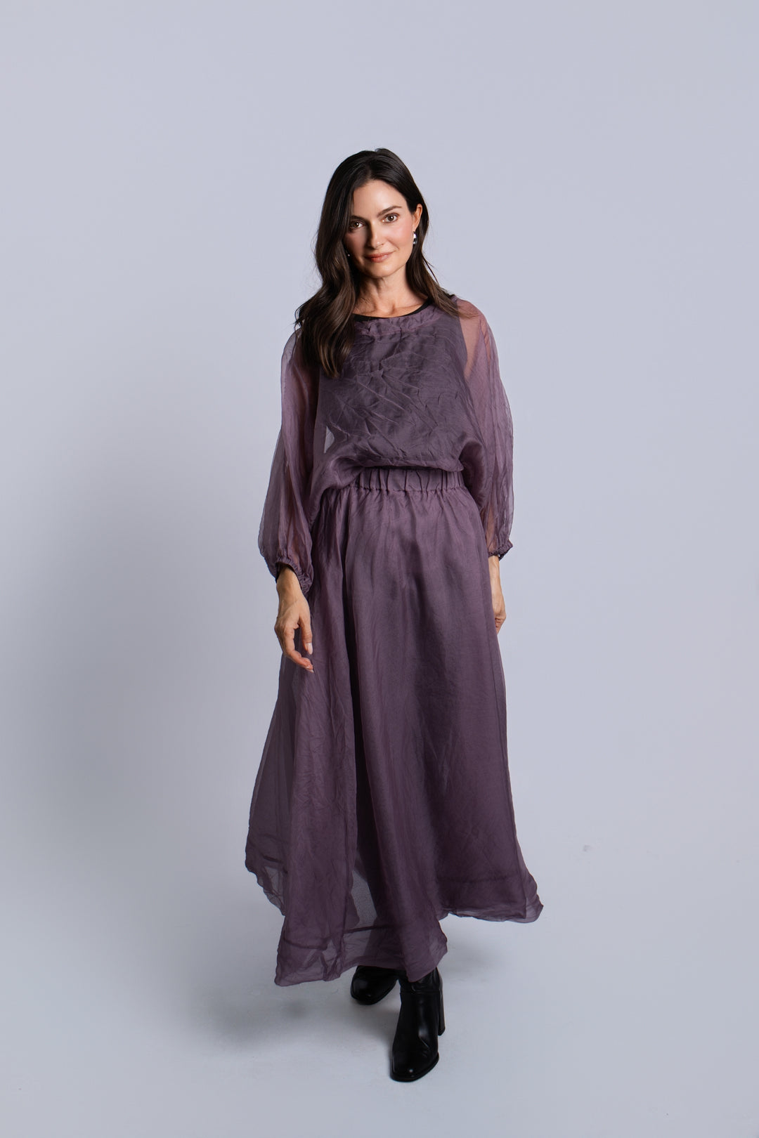 Organza Bubble Skirt - Amethyst