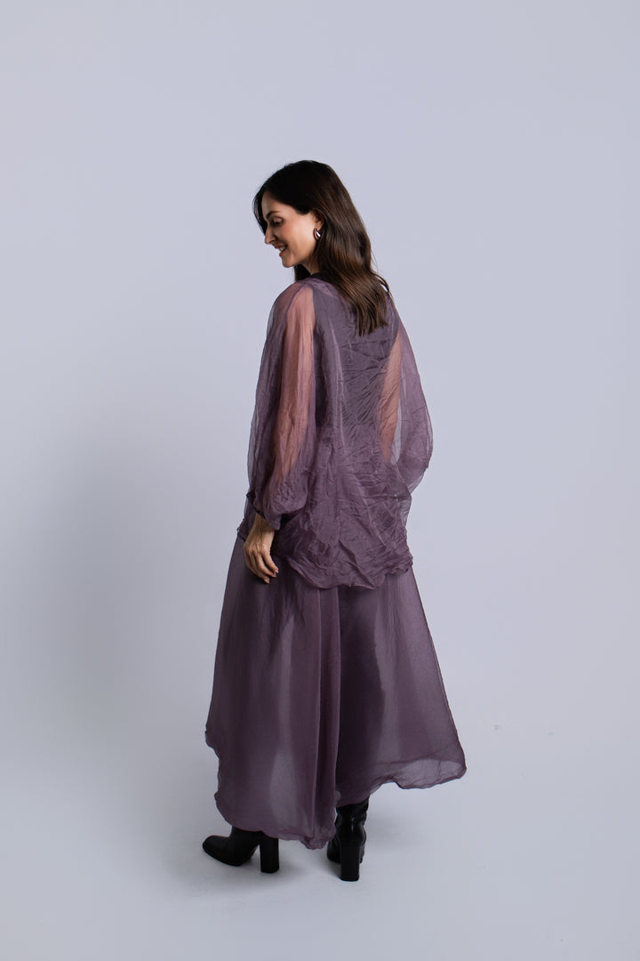 Organza Bubble Skirt - Amethyst