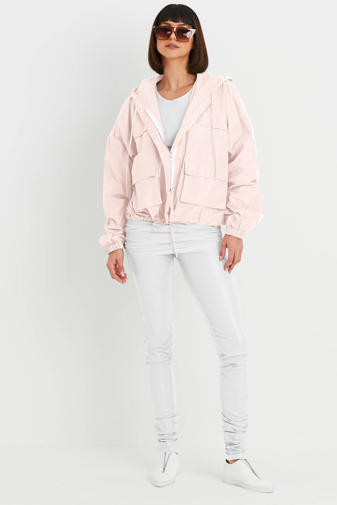 Nylon Cargo Drawstring Jacket