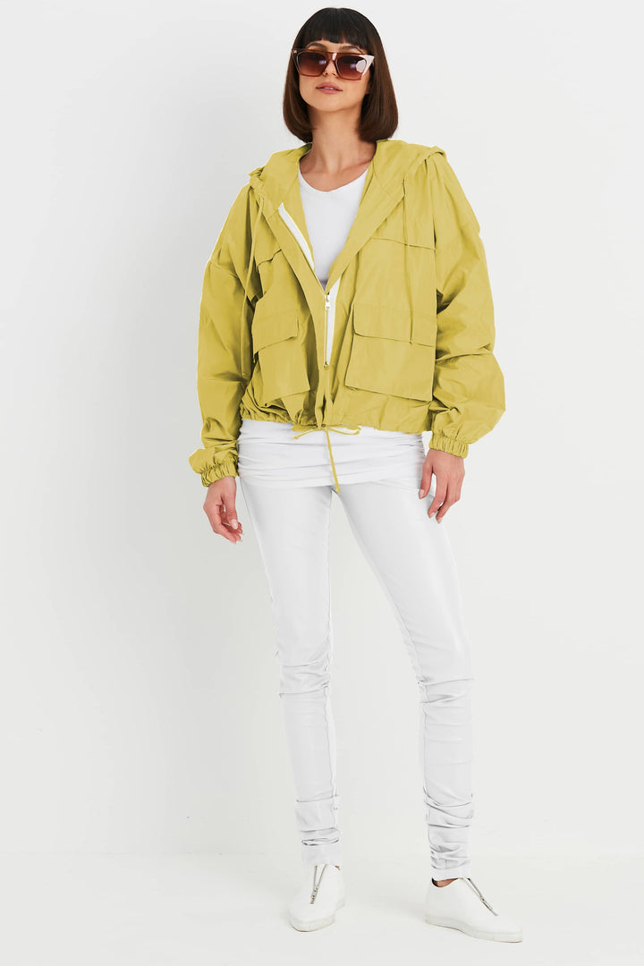 Nylon Cargo Drawstring Jacket