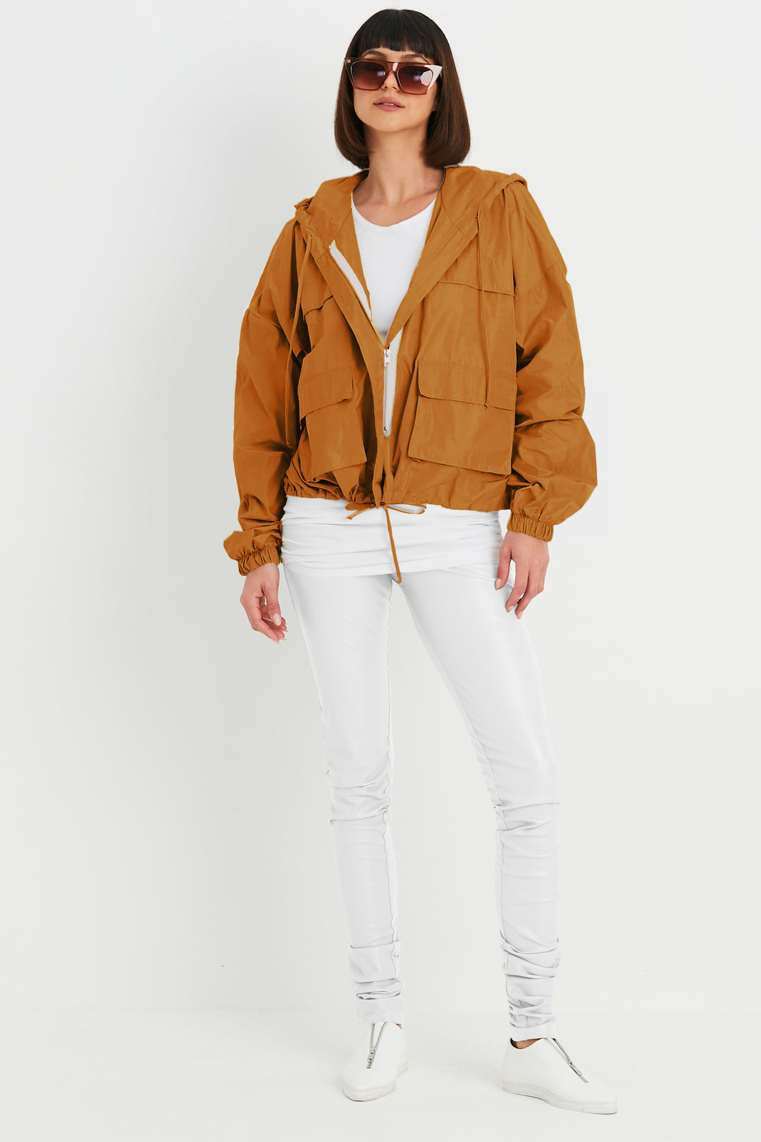 Nylon Cargo Drawstring Jacket
