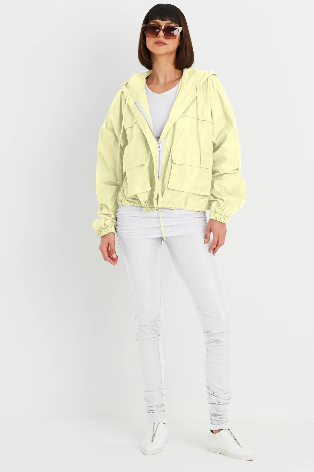 Nylon Cargo Drawstring Jacket