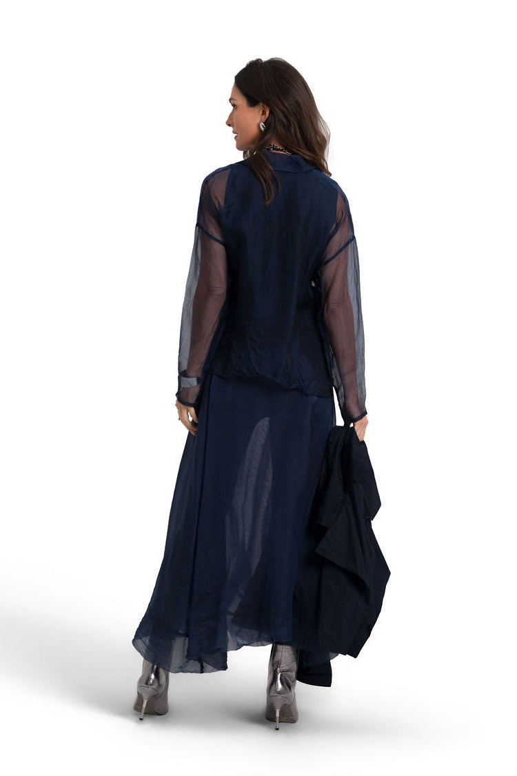 Organza Bubble Skirt - Midnight