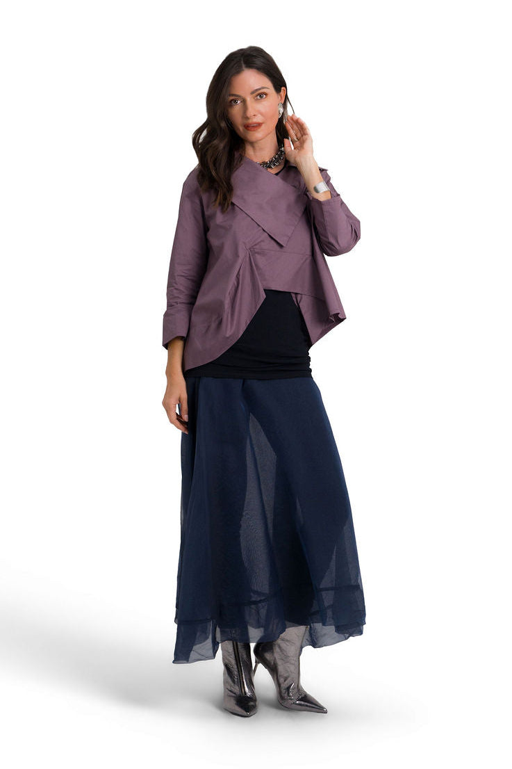 Organza Bubble Skirt - Midnight