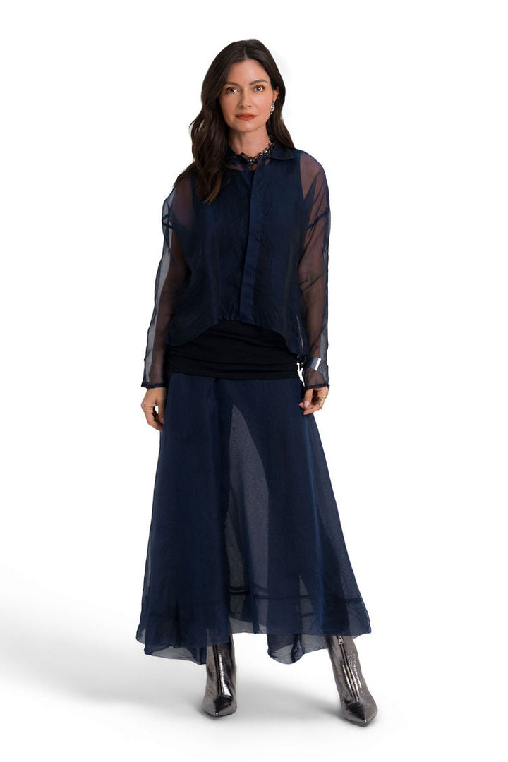 Organza Bubble Skirt - Midnight