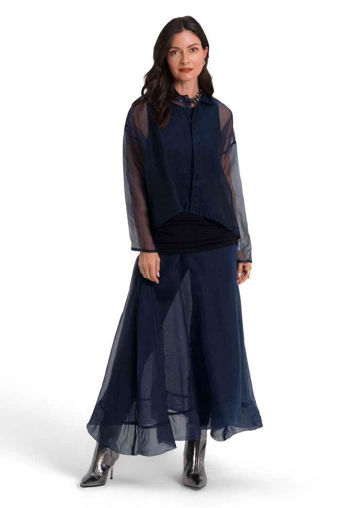 Organza Menz Shirt - Midnight