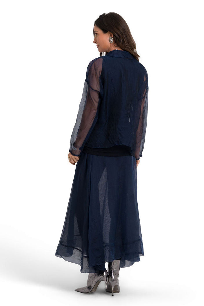 Organza Menz Shirt - Midnight