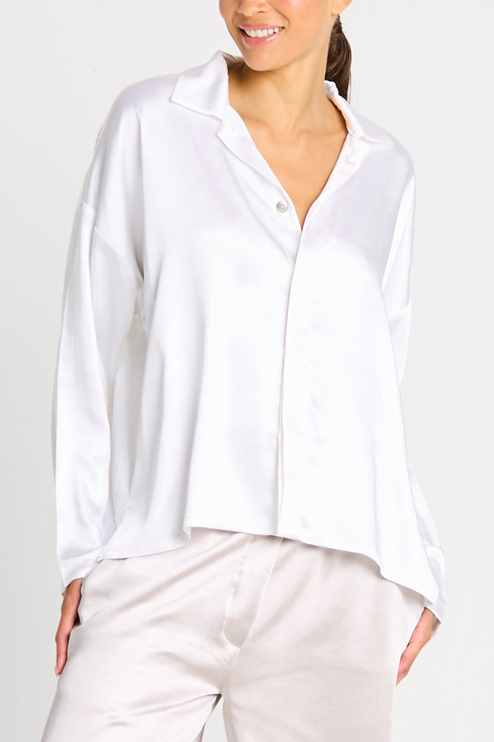 Sateen Menz Shirt - White