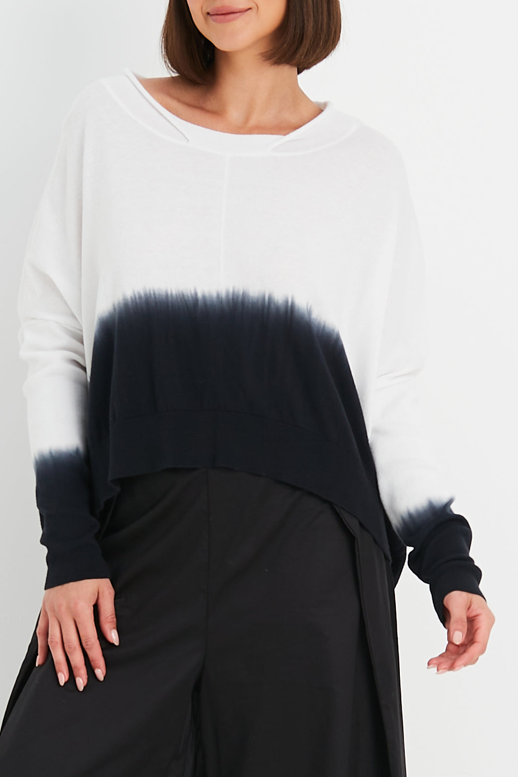 Pima Cotton Ombre Crewneck Sweater – PLANET by Lauren G