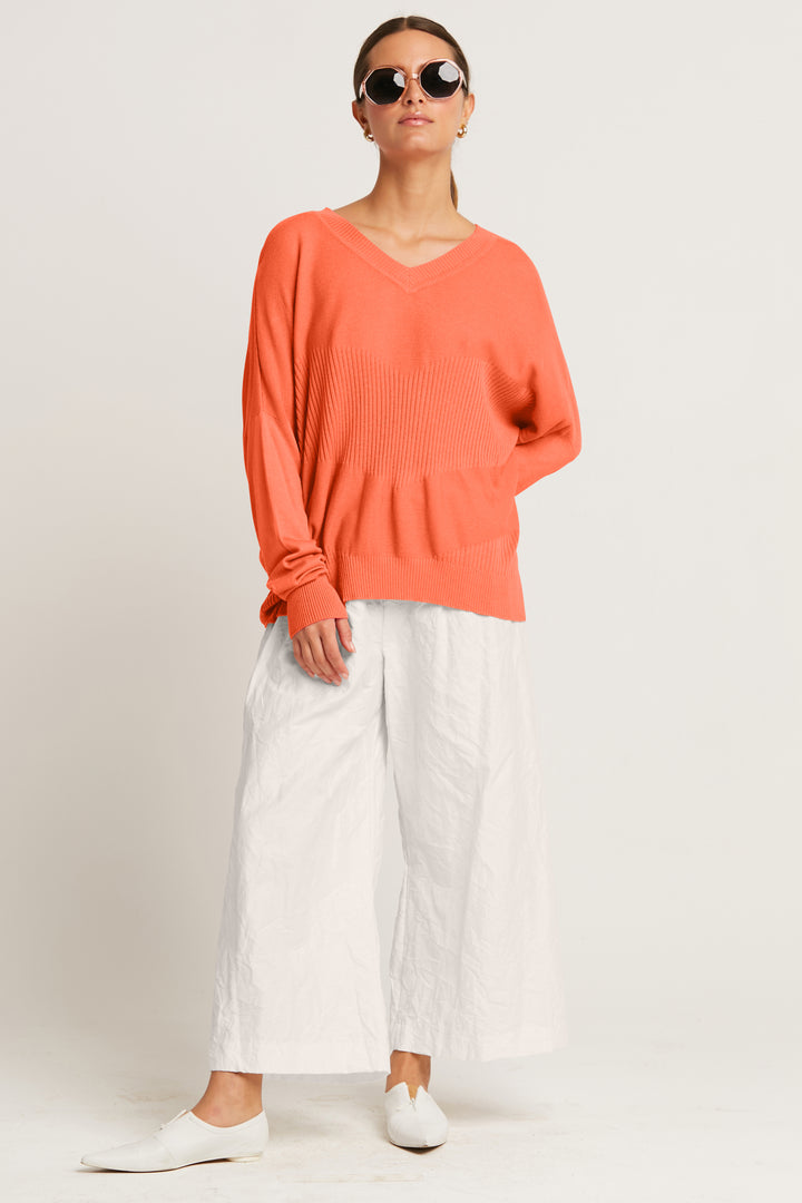 Pima Cotton Summer V Neck Sweater