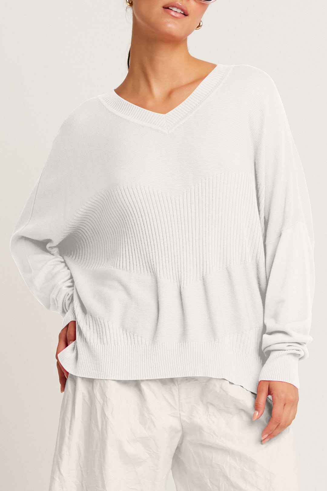 Pima Cotton Summer V Neck Sweater