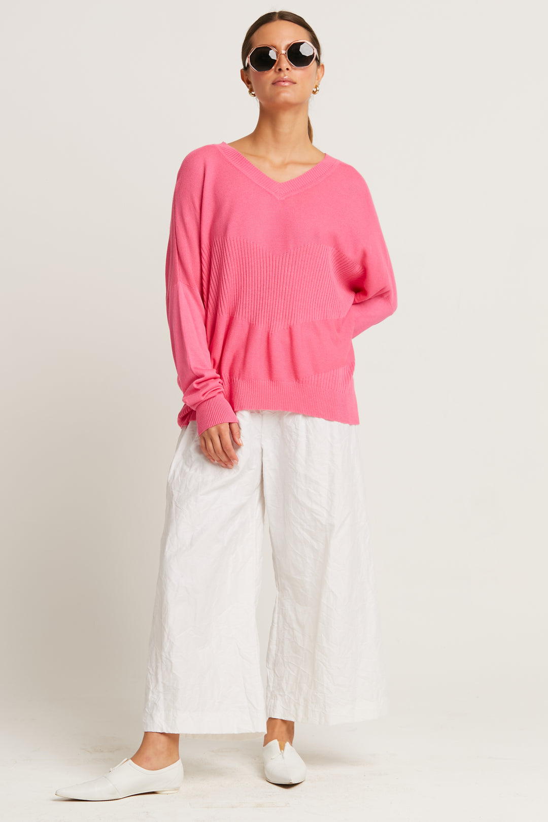 Pima Cotton Summer V Neck Sweater