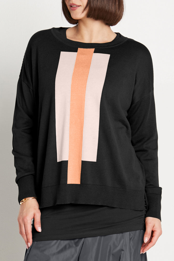 Pima Cotton Highway Crewneck Sweater