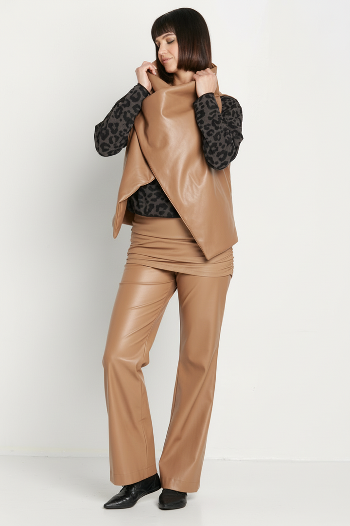 Vegan Leather Padded Vest