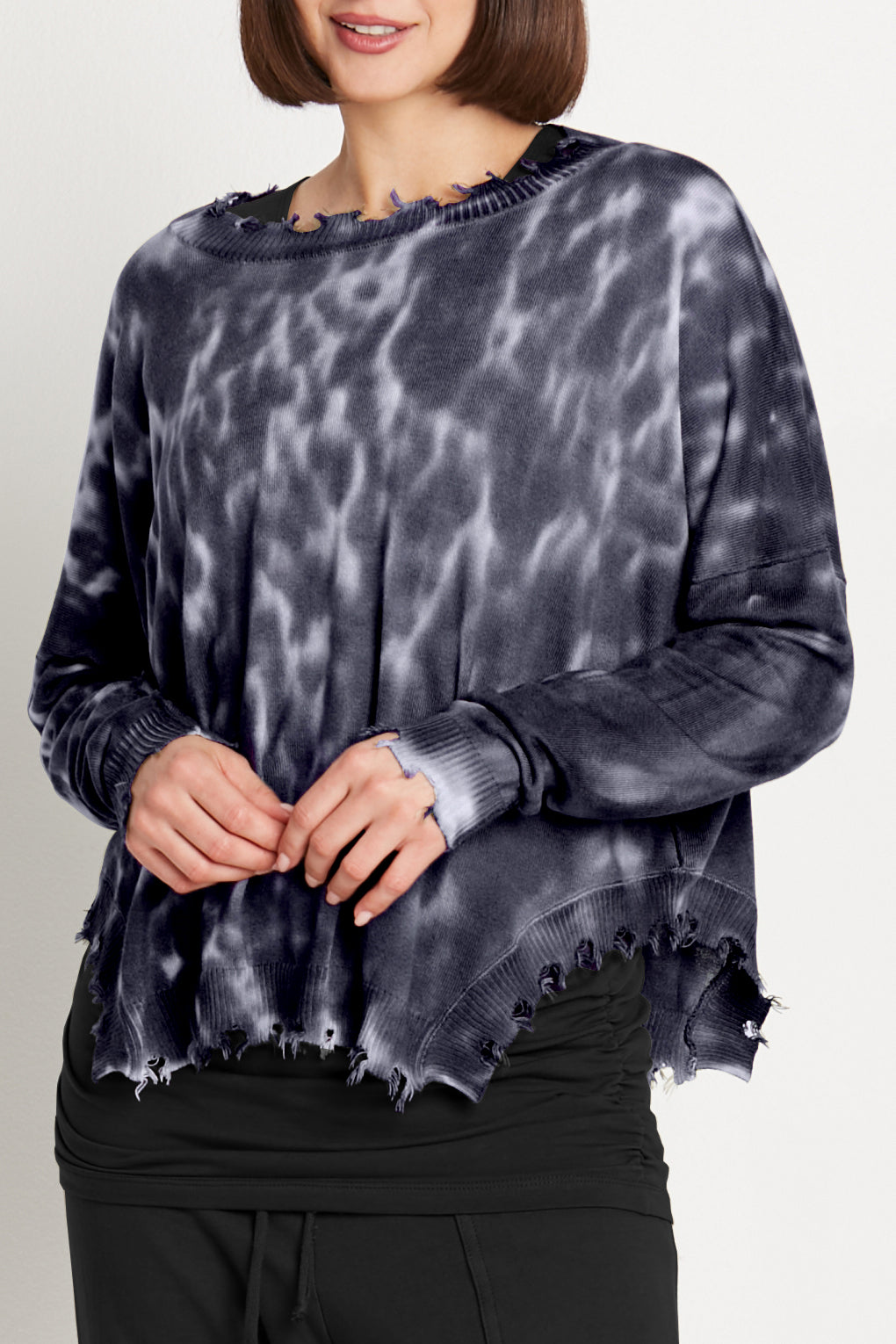 Pima Cotton Faded Crewneck Sweater